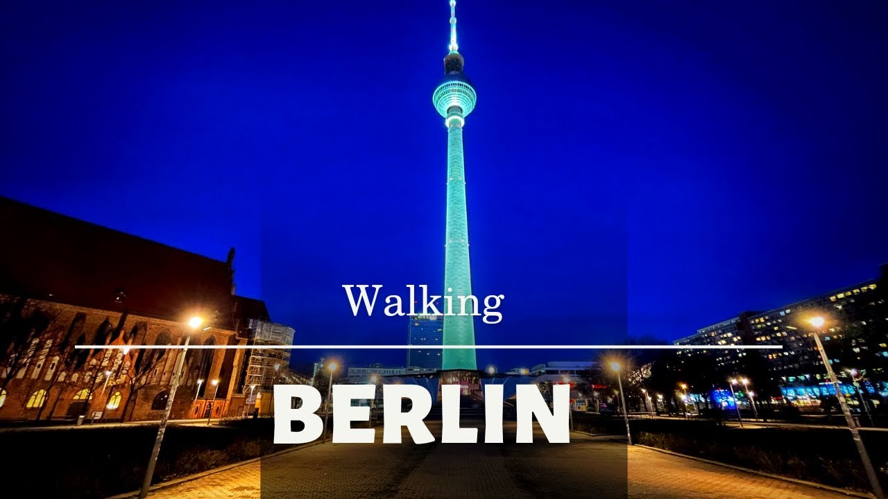 Прогулка по Германии🇩🇪. Прогулка по Берлину 🇩🇪. Берлин ночью. Прогулка по ночной Александерплац.