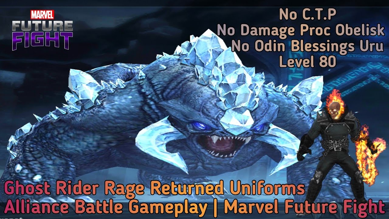 Ghost Rider Rage Returned Uniforms Test | Alliance Battle | Marvel Future Fight | #mff