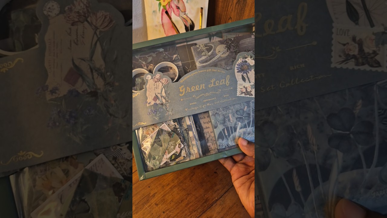 Green leaf journal set unboxing 💚 