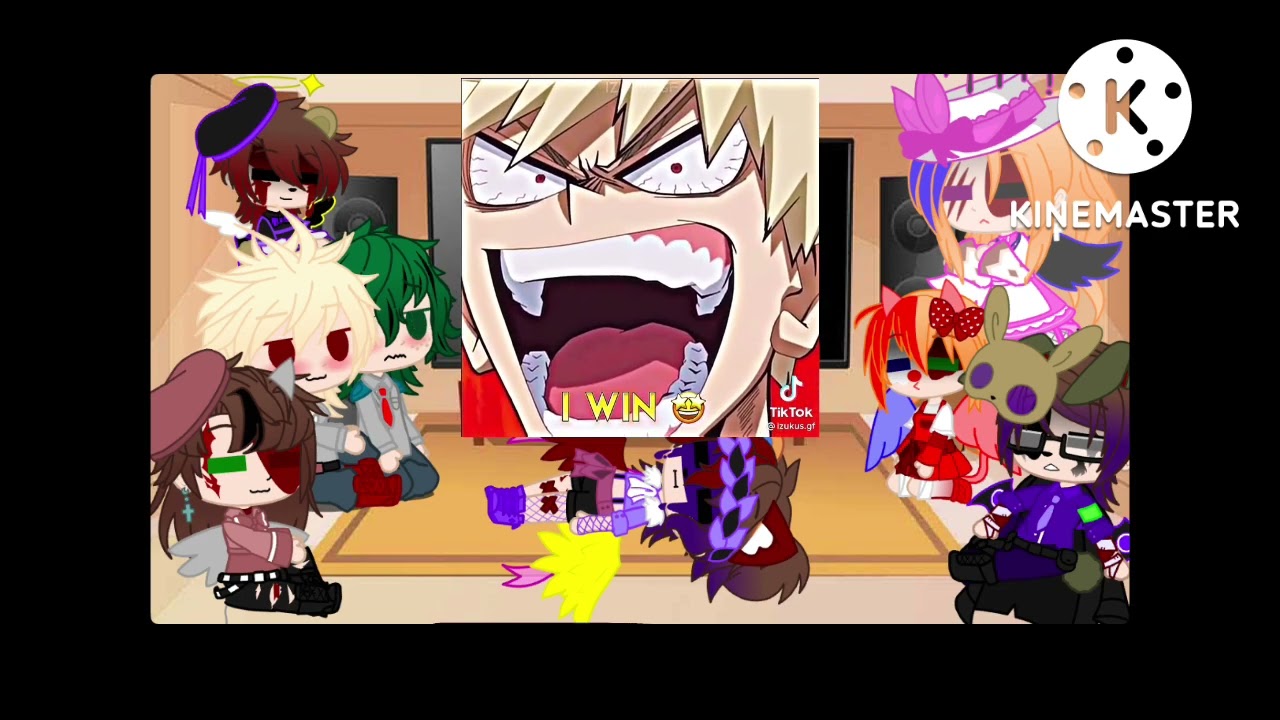 Aftons React to My Hero Academia (Gacha Club) {My Au}