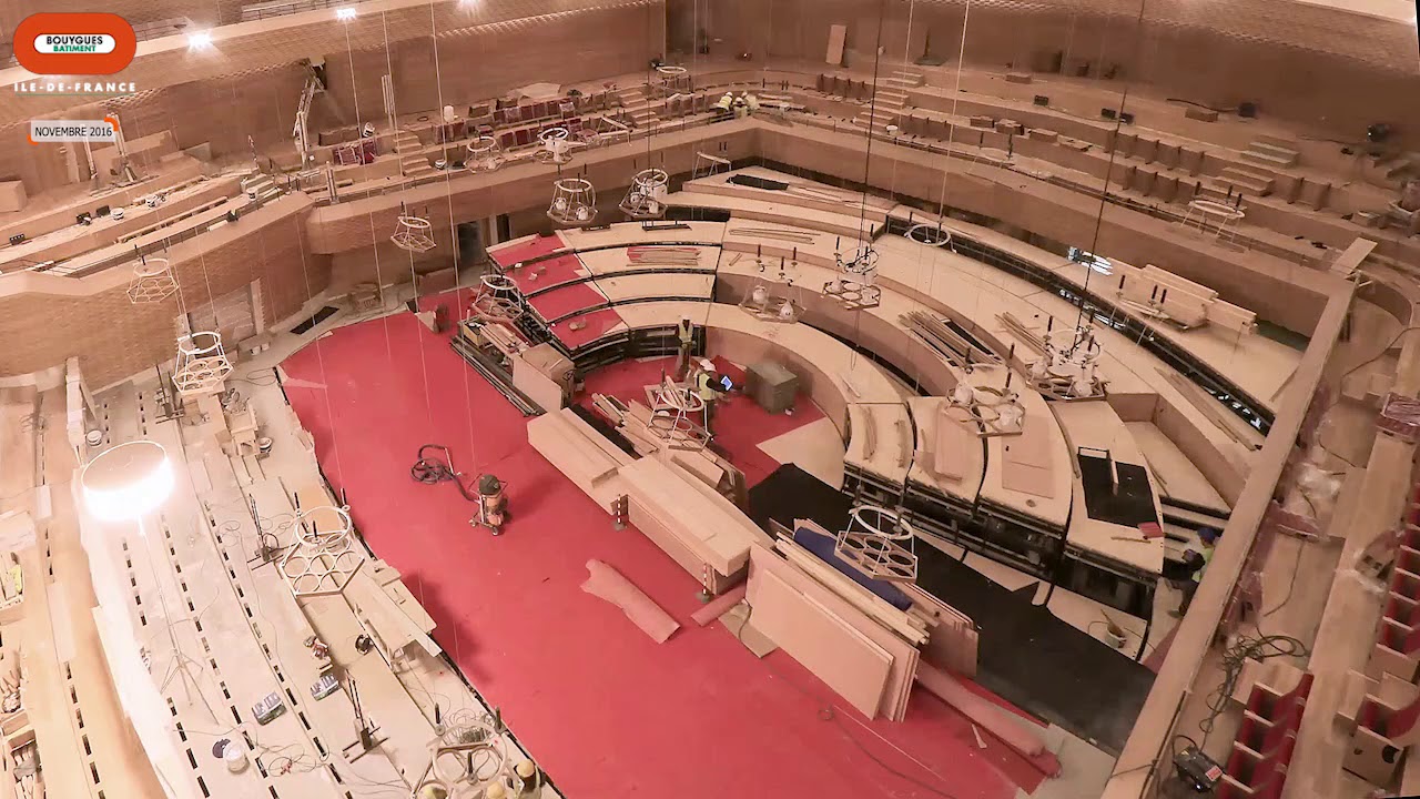 Timelapse Auditorium Seine Musicale