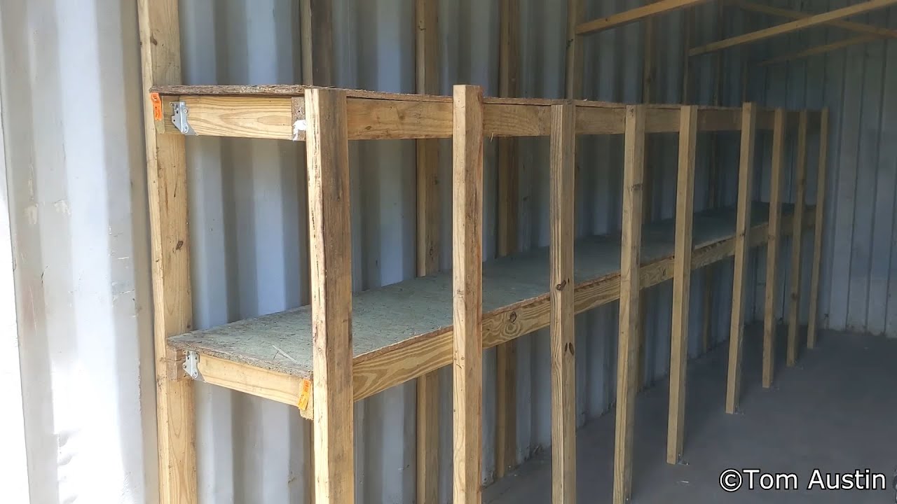 How To Build Simple Shelves in a Shipping Container