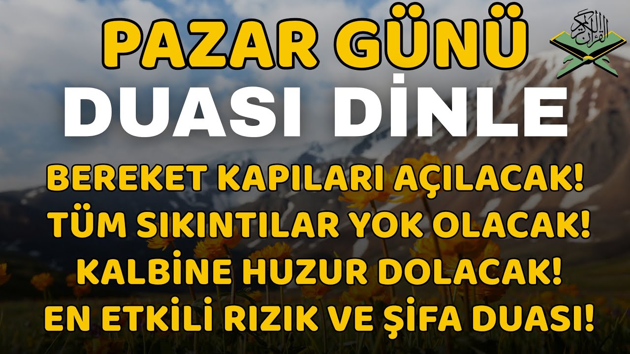 Pazar Duası – Bu Duayı Dinle, Yeni Hafta Mucizelerle Başlasın! #pazar #sabahduasi #kuranikerim