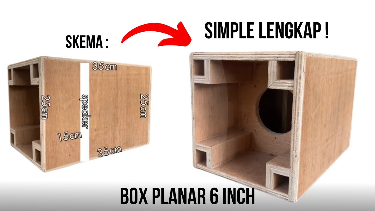 Membuat box Subwoofer Planar 6 inch