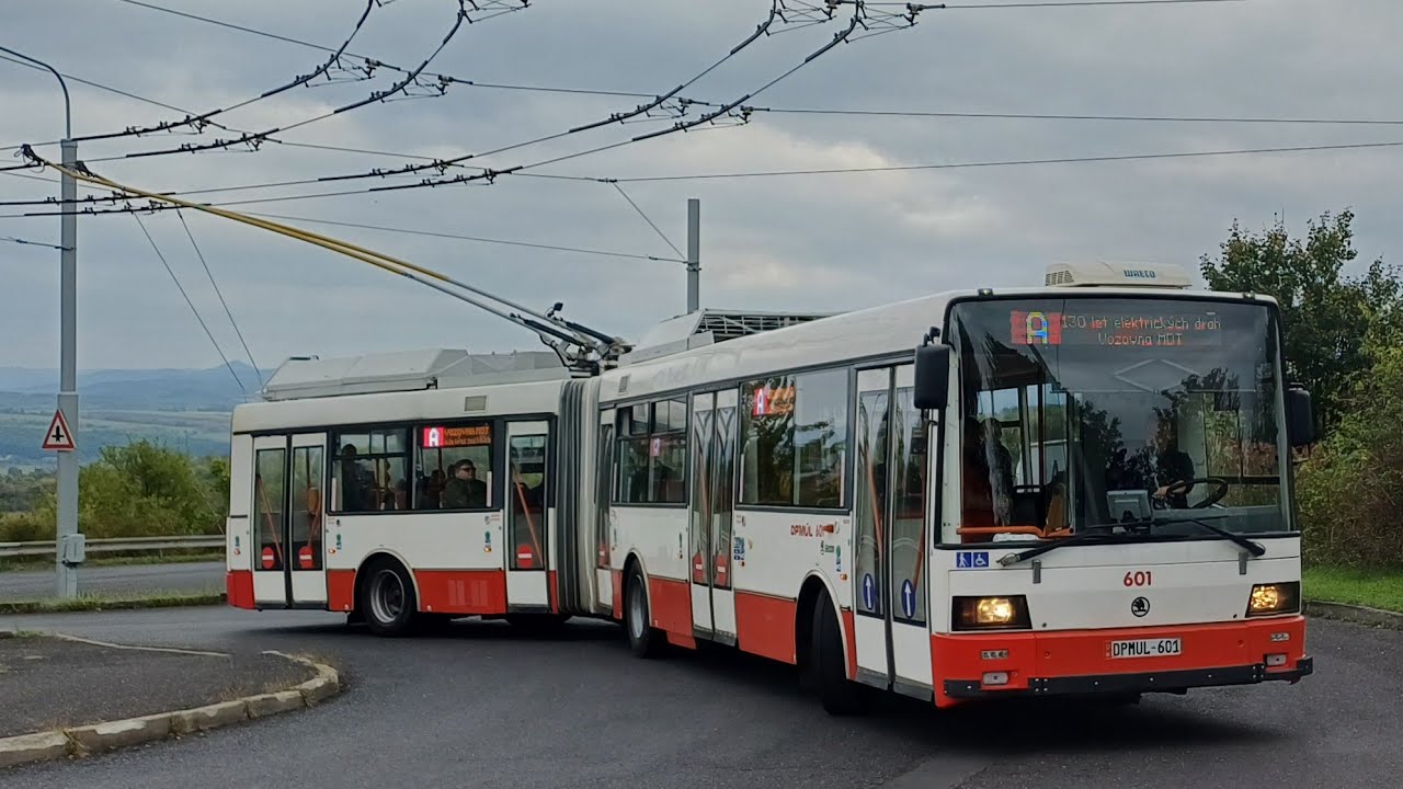 Jízda trolejbusem 22tr evč. 601 na dni otevřených dveří v DPMT v Teplicích 
