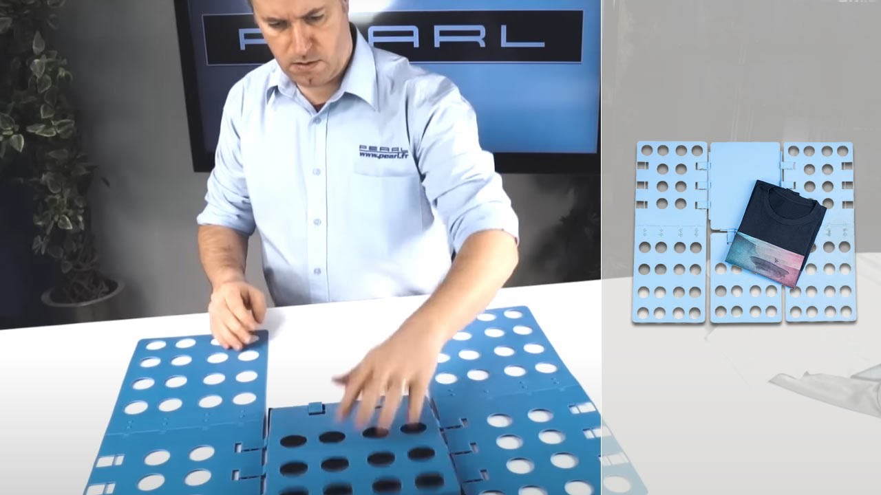 PLANCHE A PLIER LE LINGE - pour tous les vêtements de toutes épaisseurs - [PEARLTV.FR]