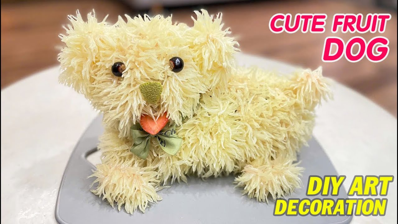 Turn Pomelo Segments into a Cute Fruit Dog | DIY Craft & Art Decorations for Holidays