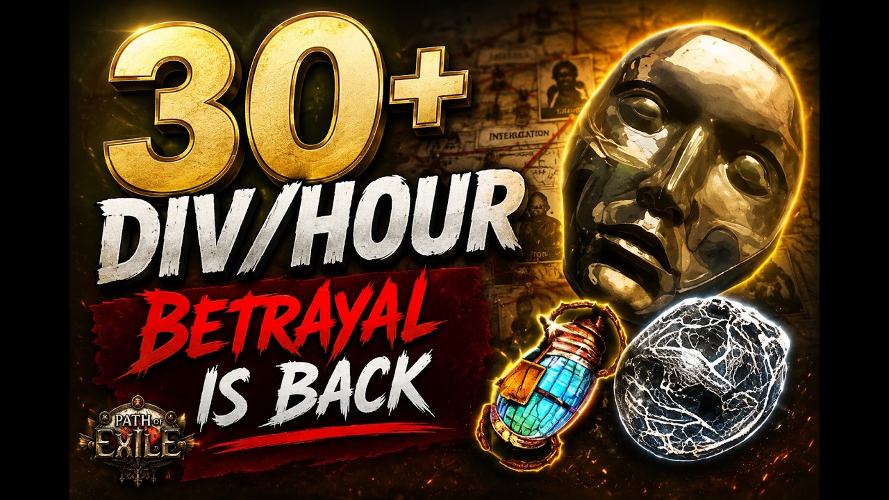 How to farm 30div/h+ with betrayal in PoE 3.29 allflame