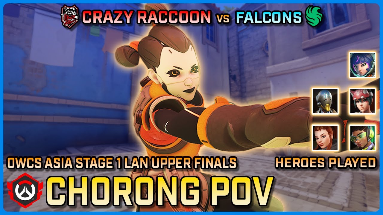 [ CH0R0NG ] Crazy Raccoon vs Team Falcons | Upper Finals | OWCS Asia LAN S1