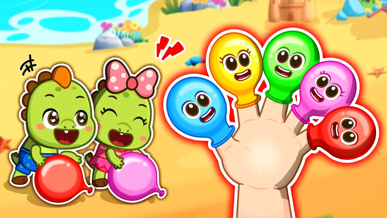 Finger Family | Balloon Finger Family | DinoLala Nursery Rhymes