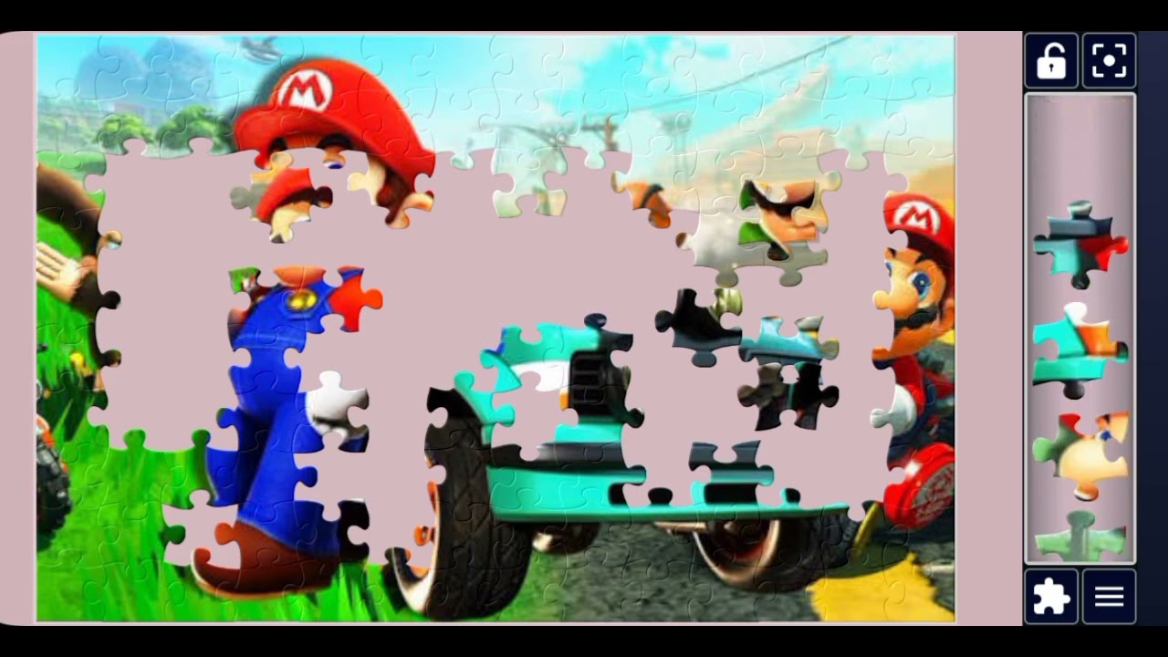 Mario kart car park racing 🐎🏎️//Jigsawpuzzle 