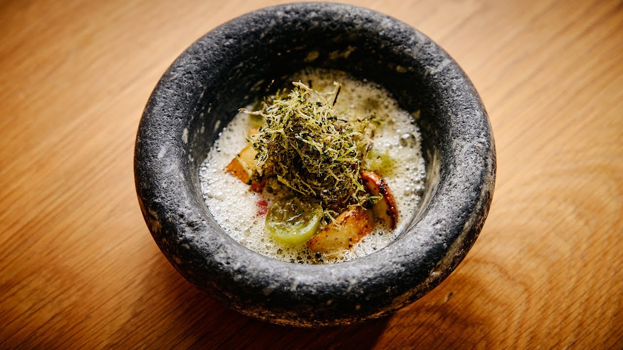 Eldr at Pantechnicon, London: Venison Tartare with Roasted Cep and Pickled Gooseberries