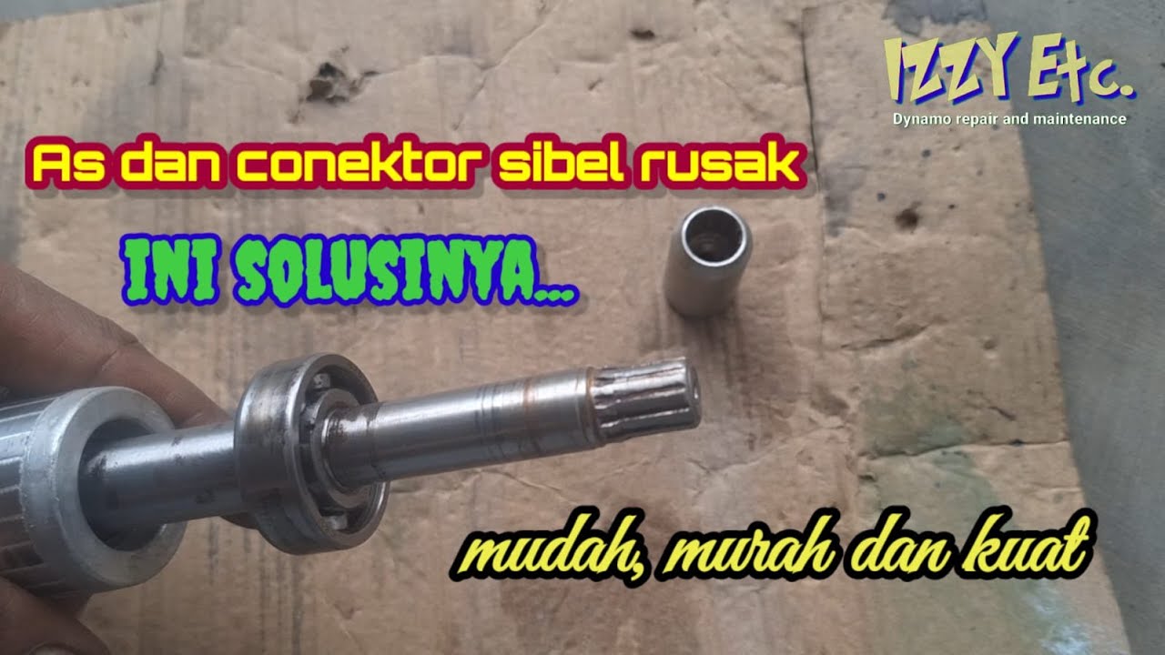 Memperbaiki as dan conektor pompa submersible
