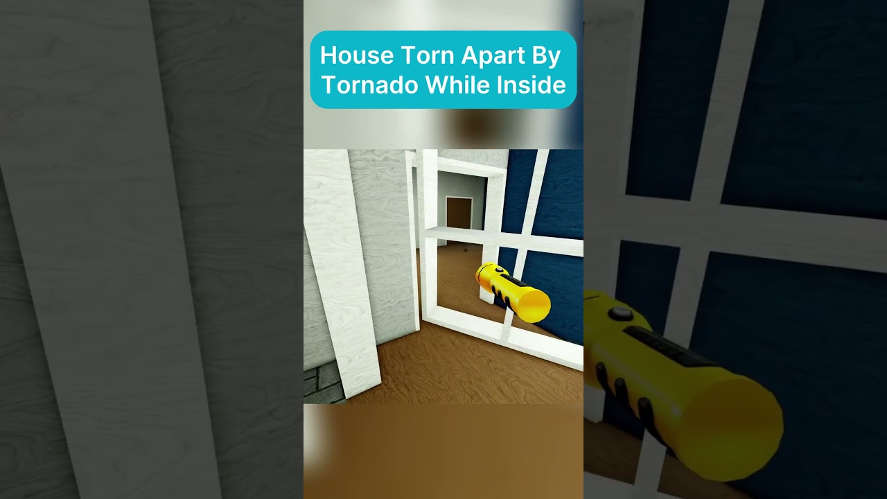 House Torn Apart While Inside in Twisted 1.20 #roblox #tornado #shorts