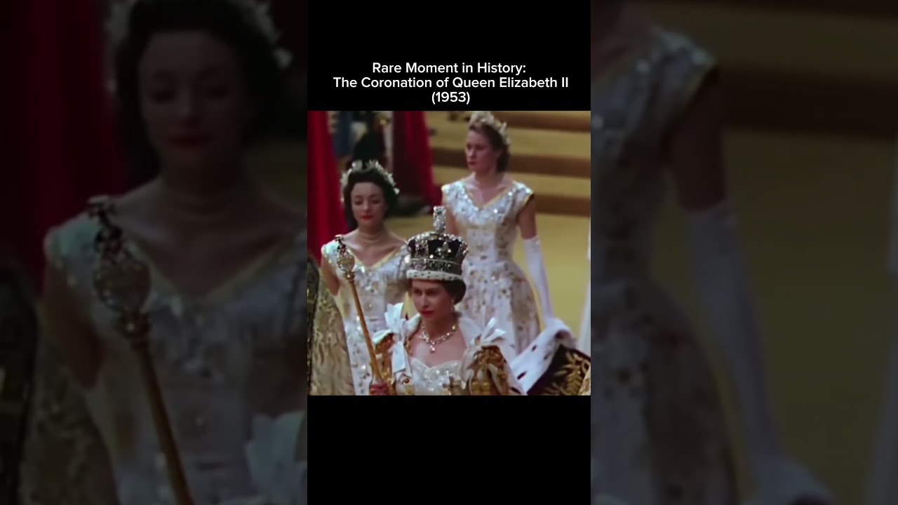 The coronation of Queen Elizabeth Ii