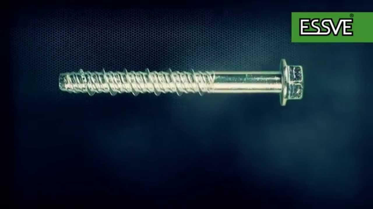 How to use a concrete screw