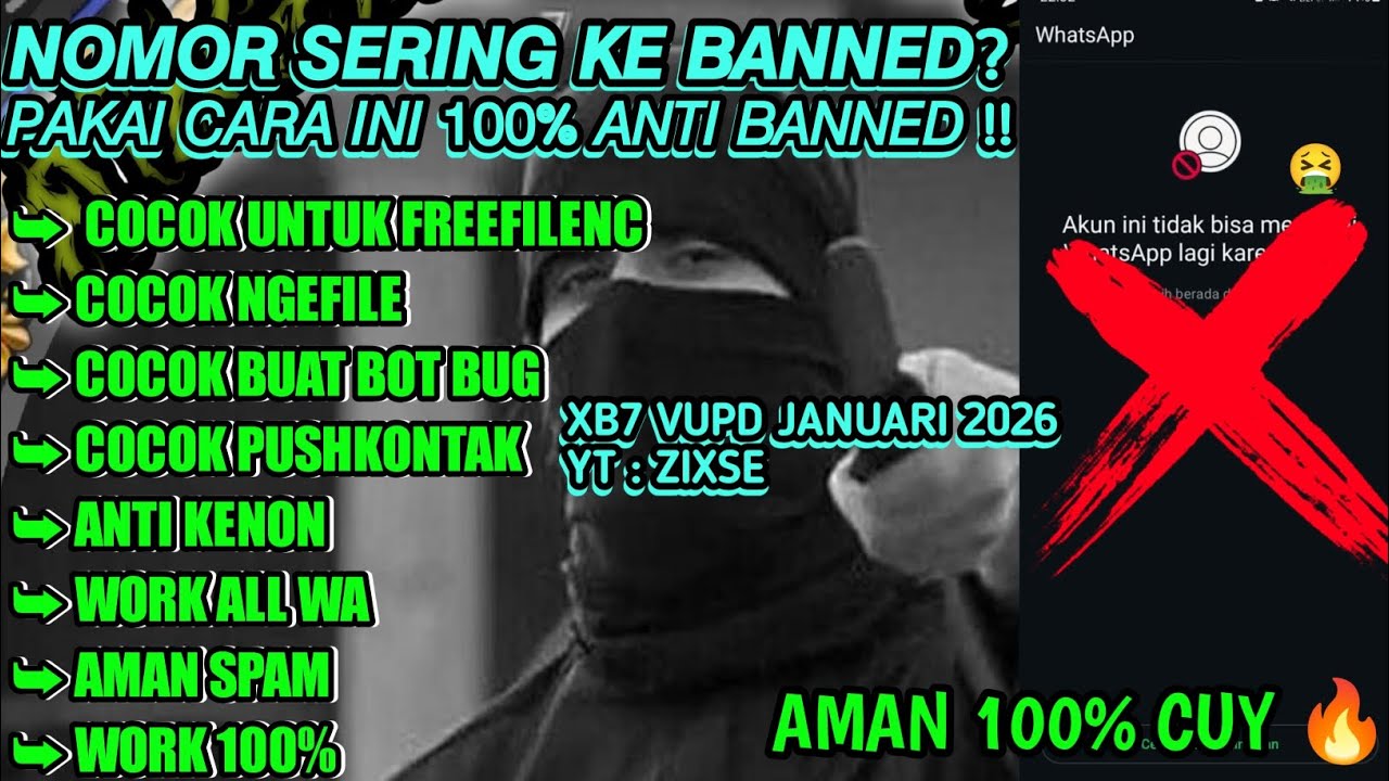 CARA AGAR NOMOR WHATSAPP KEBAL BANNED || WORK 100% VIP TERBARU 2026 SPECIAL JANUARI 