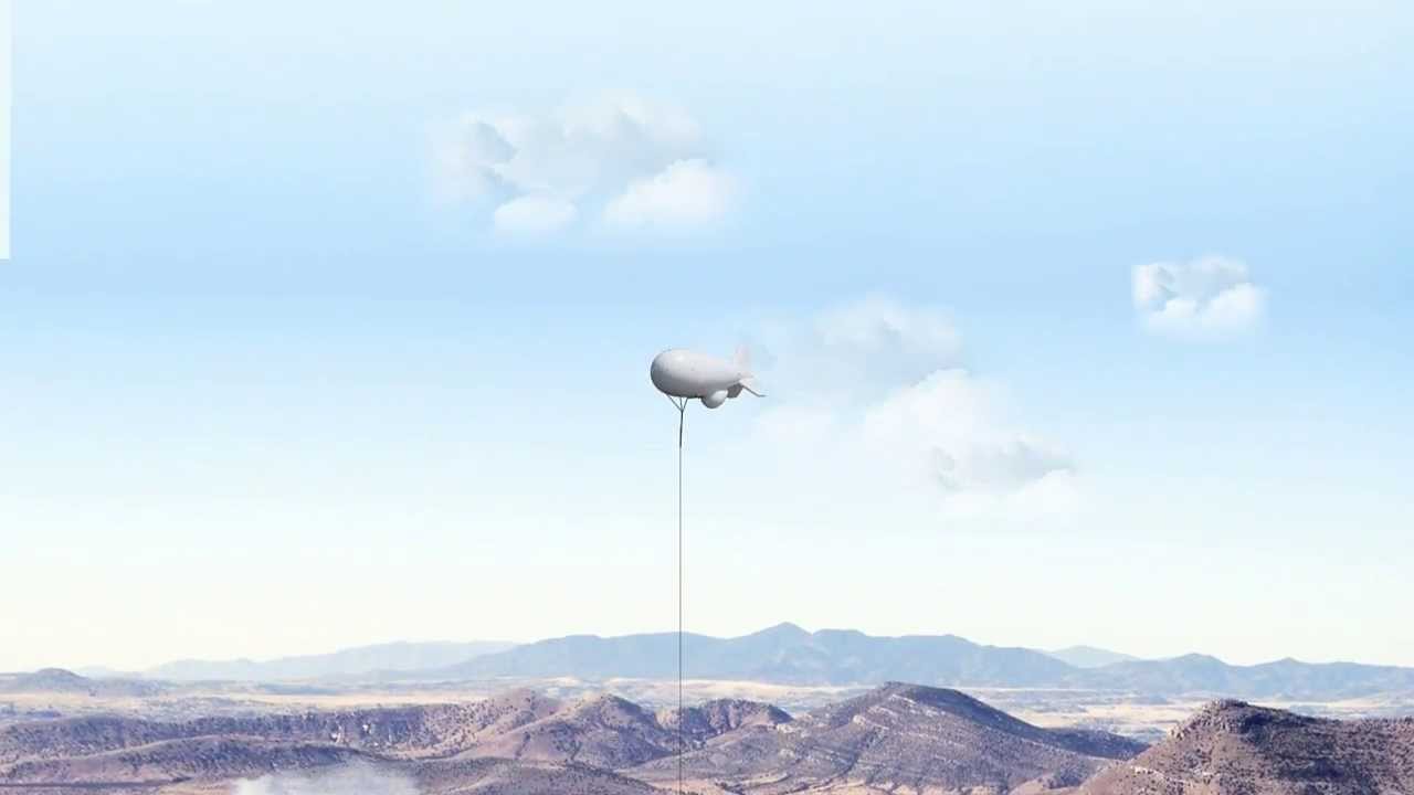 TCOM 74M Strategic Class Aerostat Air Surveillance Animation