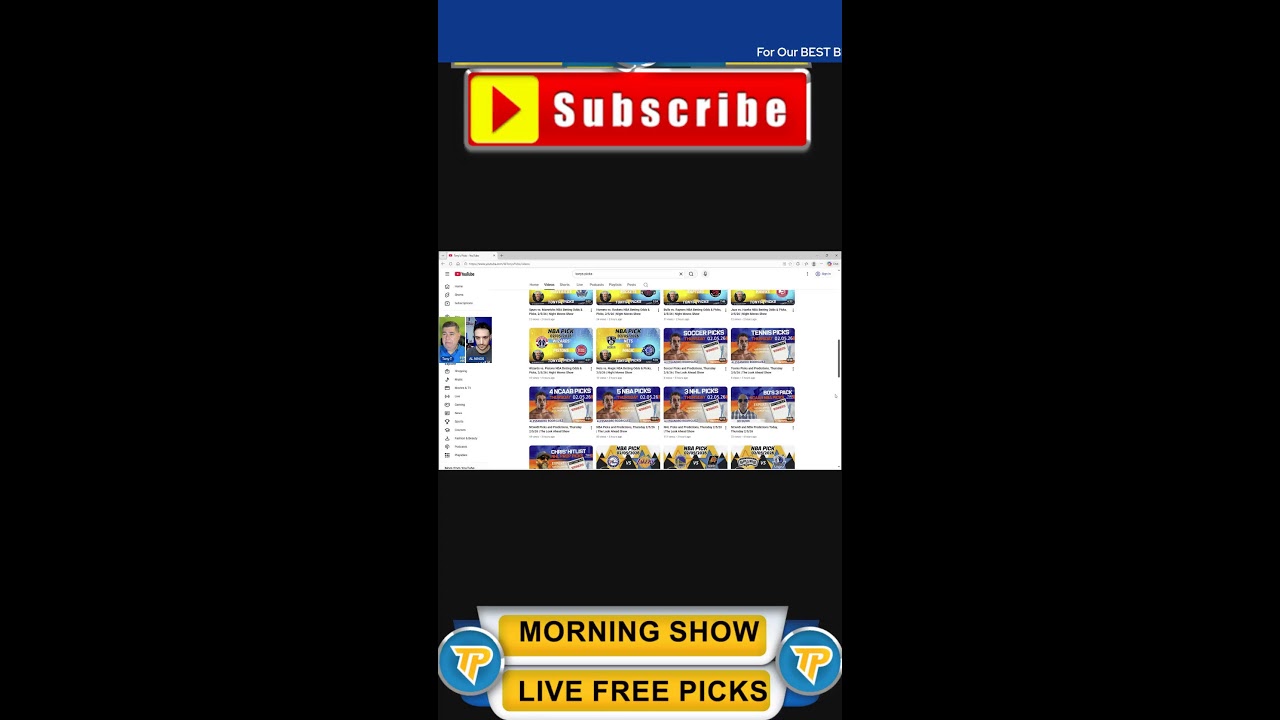 Live NBA NCAAB NHL Picks Tonys Picks Morning Show 2-5-2026 📱