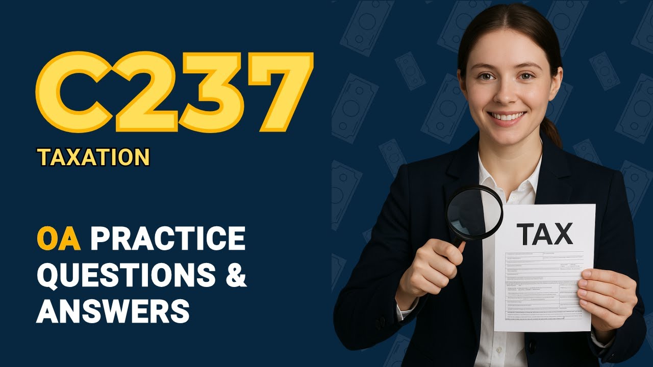 Pass WGU C237 OA &ndash; Real-Style Questions with Detailed Answer Explanations