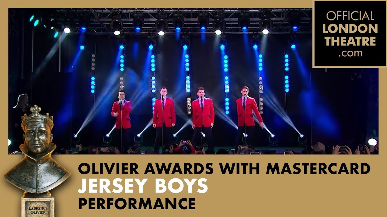 Jersey Boys perform in Covent Garden | Olivier Awards 2015 with Mastercard