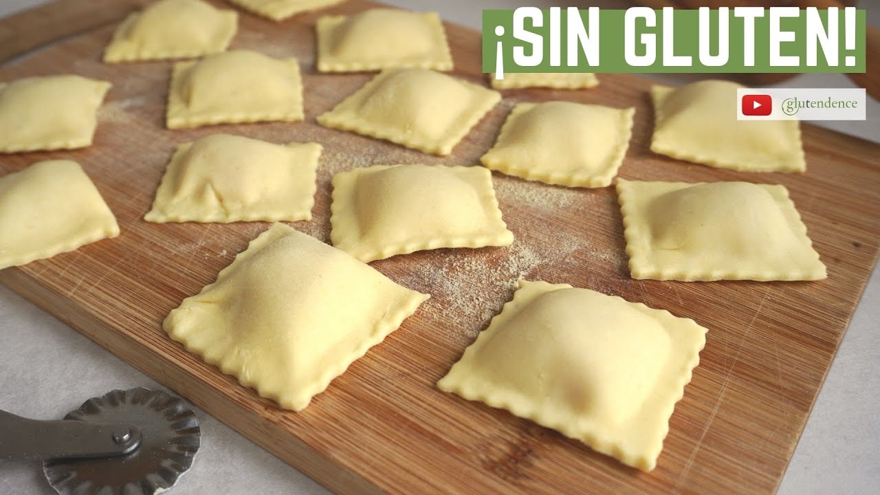 PASTA FRESCA RELLENA SIN GLUTEN ¡BUENÍSIMA! | SIN HUEVO, sin máquina de pasta (Ravioles sin tacc)