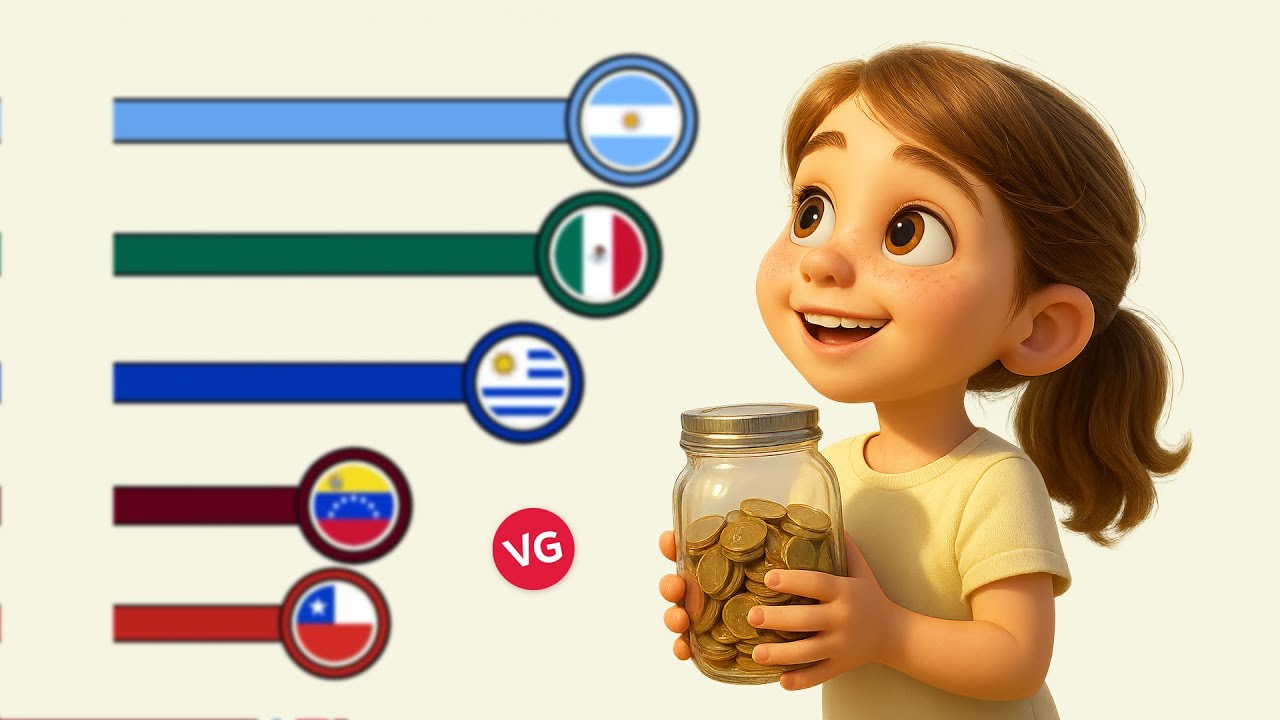 Los Países Más Ricos de Latinoamérica, PIB per Cápita 1960 - 2030