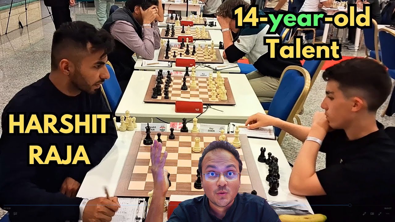 14-year-old tries to outprepare GM Harshit Raja | Zakin vs Harshit | Sardinia Open 2025