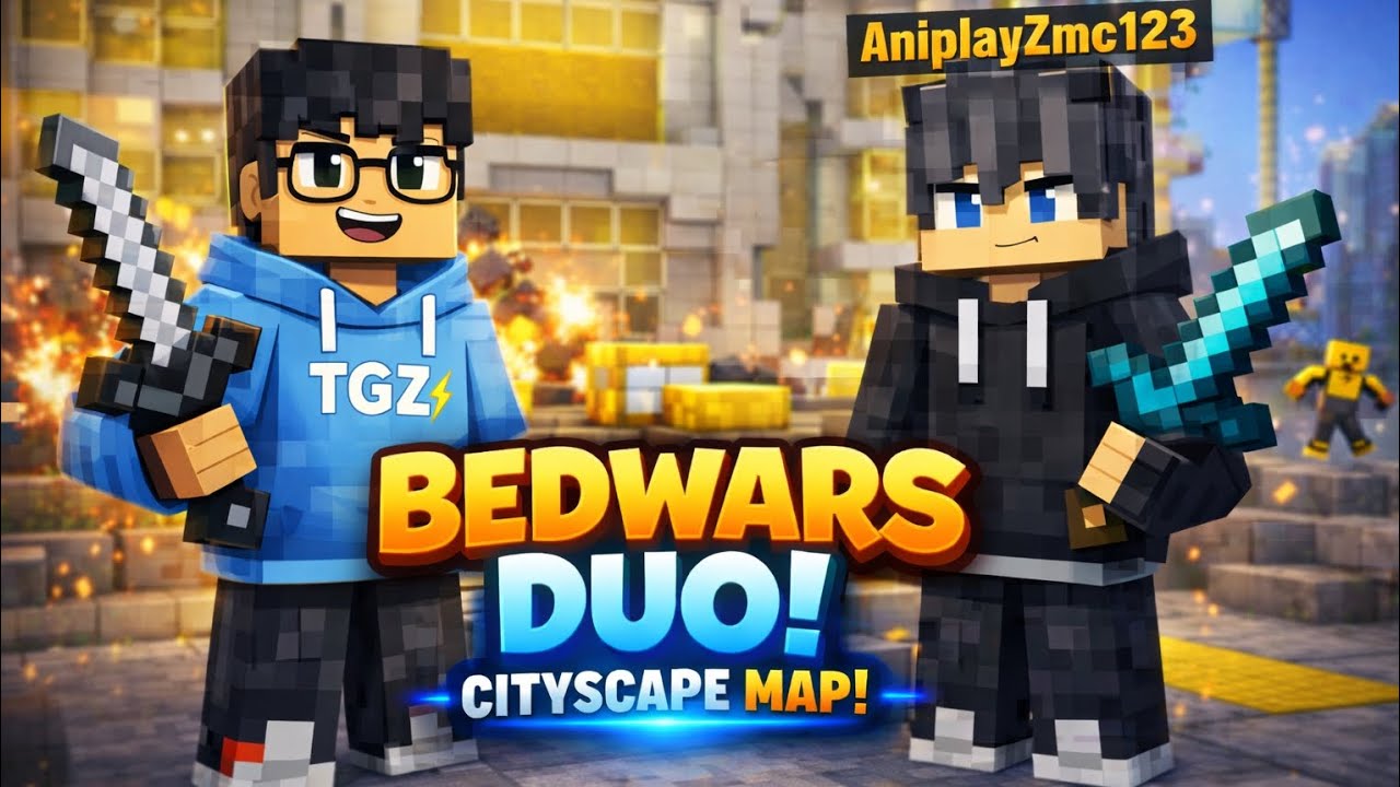 Hive bedwars duo with @AniplayzMC subscribe for more🔥🔥