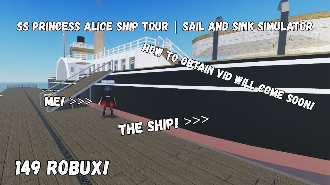 SS Princess Alice Ship Tour | Sail and Sink Simulator Roblox