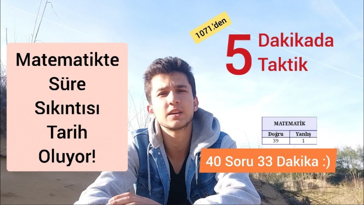 5 Dakika Sonra TYT Matematikte Süre Sıkıntın Kalmayacak! - 5 Dakikada 5 Taktik