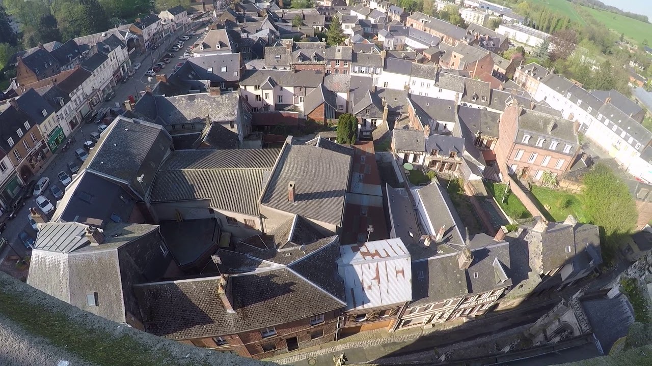 Visite du clocher de l'église d'Aumale (Seine-Maritime)