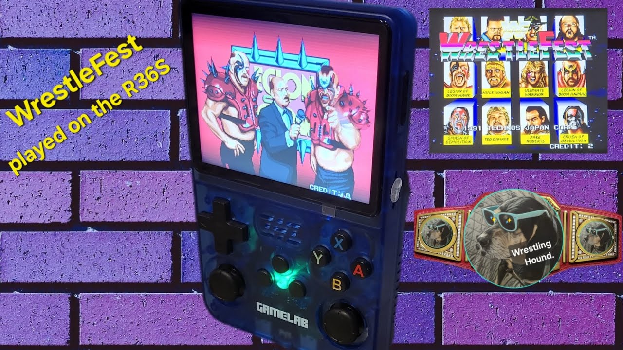 WrestleFest on the R36S GAMELAB emulator 
