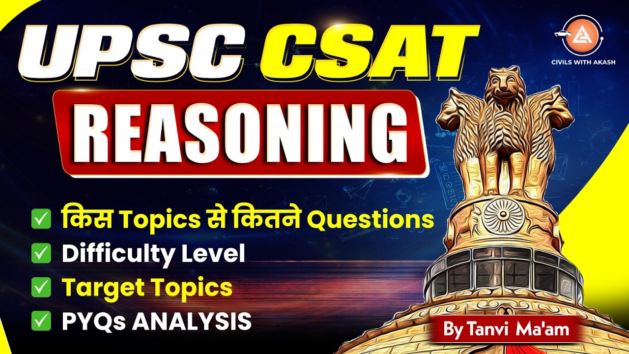 CSAT Reasoning 2026 Strategy 🔥 Weightage + PYQ Analysis + Difficulty Level | Crack UPSC Prelims