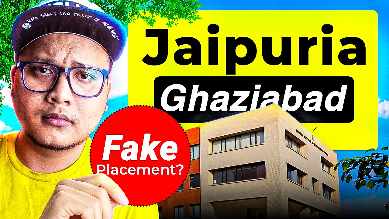 Jaipuria School of Business Ghaziabad 🔴 Fake Placements? | Honest Review ✅