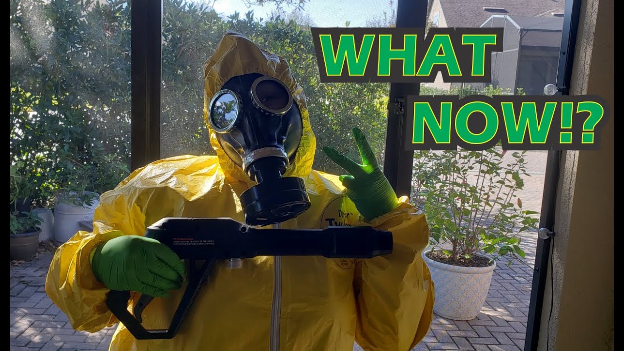 Craftsman Pressure Washer Hazmat Suit Rubber Gas Mask Latex Gloves Unboxing Show and Tell 💛💚💛🙄😉