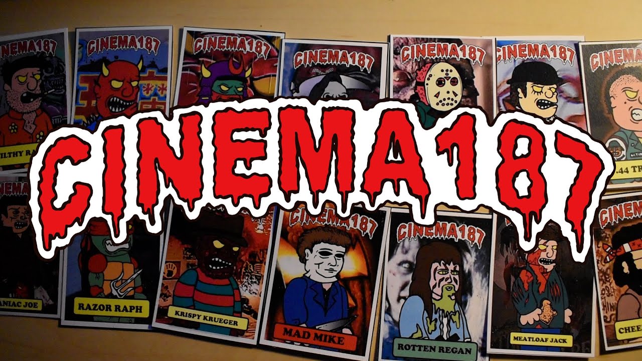 CINEMA187 ART CARDS (GARBAGE PAIL KIDS RIPOFF)