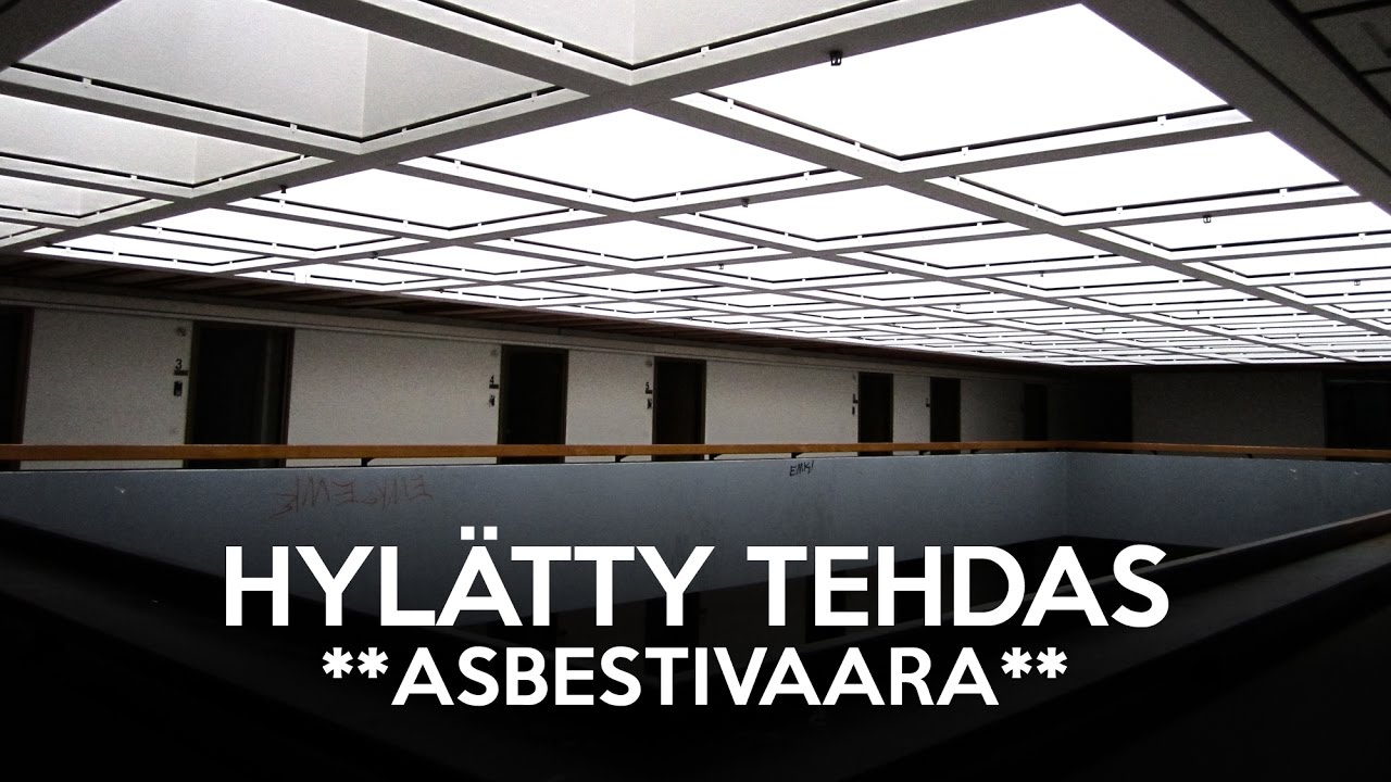 Hyl&auml;tty tehdas *ASBESTIVAARA* (4K ilmakuvaa)