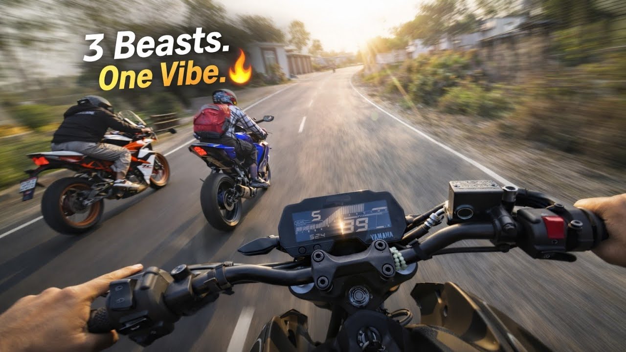 Full Throttle Vibes 🔥 MT15 x R15 x RC390 | Brothers Hyper Ride Moments 💥