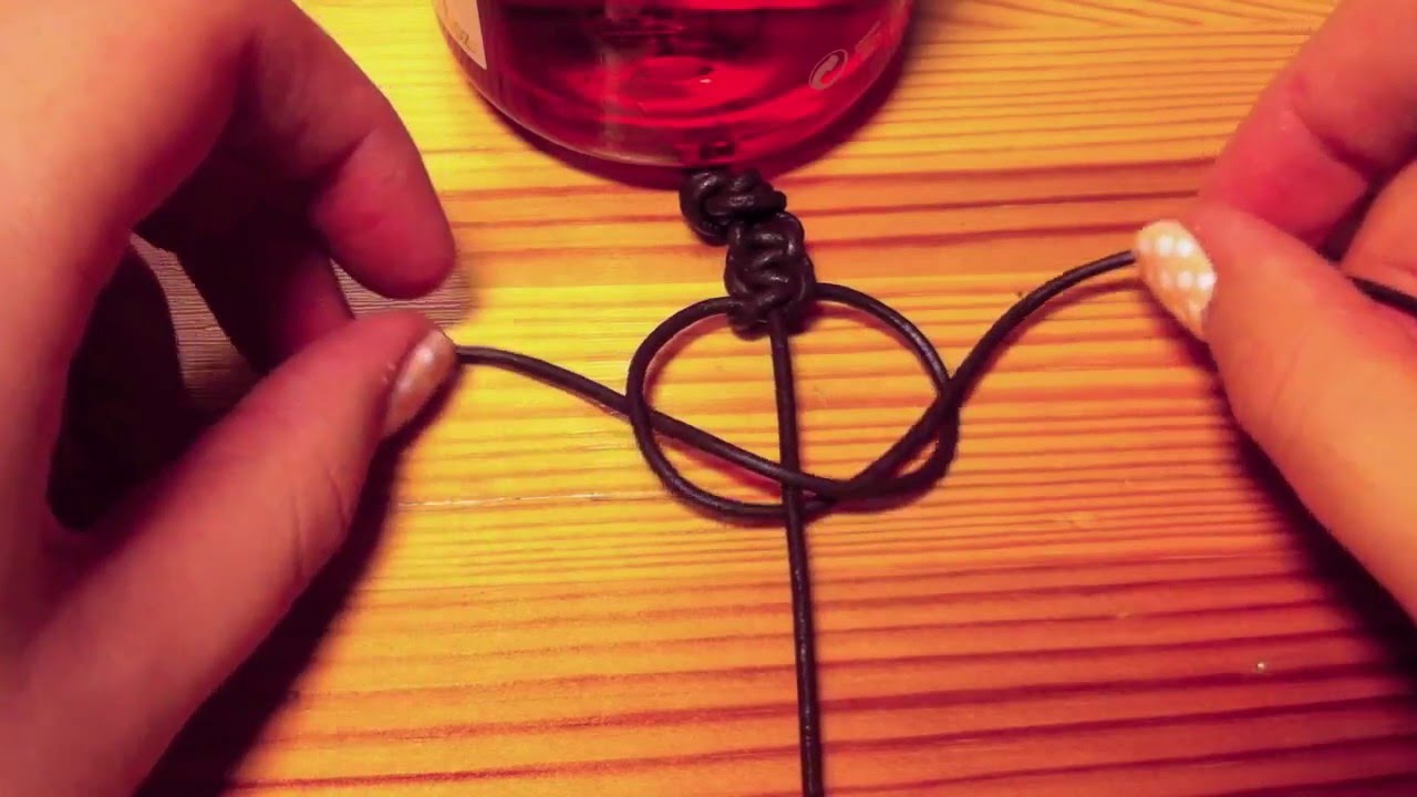 DIY geknüpftes Leder-Armband