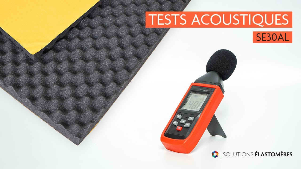Tests Acoustiques: Mousse Alvéolaire SE30AL