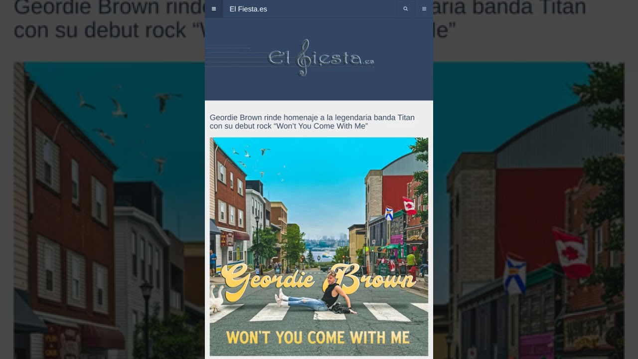 Geordie Brown rinde homenaje a la legendaria banda Titan con su debut rock "Won't You Come With M...