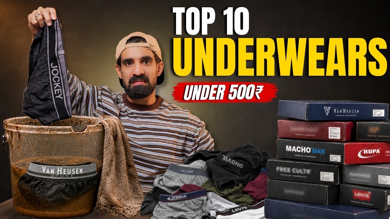 Tittle: TOP 10 Underwear l🇮🇳 Under 500₹| Comfortable underwear | Trunks| Brief | boxers