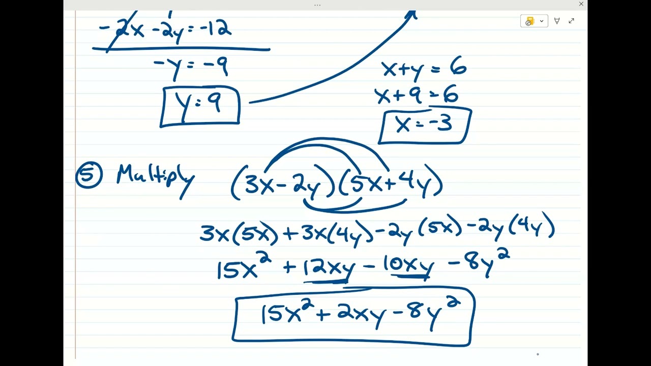 Final Exam Review (Intermediate Algebra)