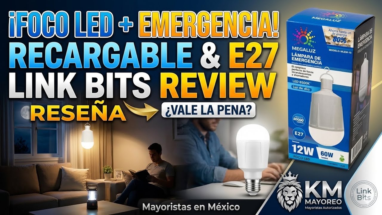 Foco Led y de Emergencia Recargable Link Bits Review