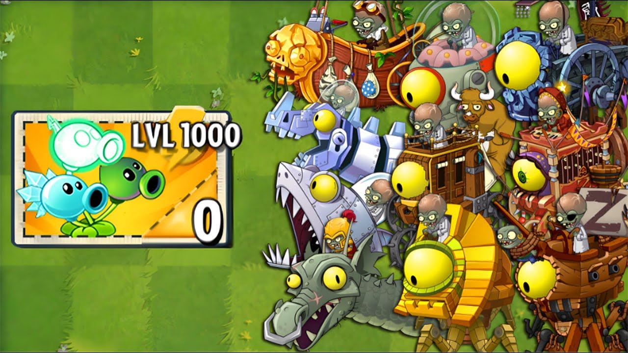 Every Random Plants LEVEL 1000 Power-Up vs ALL Final Bosses Fight! - PvZ 2 Final Bosses