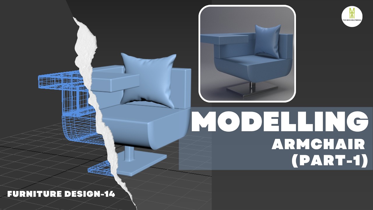 MODELLING OF ARMCHAIR IN 3DS MAX (PART-1) | MODELLING FURNITURE DESIGN IN 3DS MAX | DESIGN-14