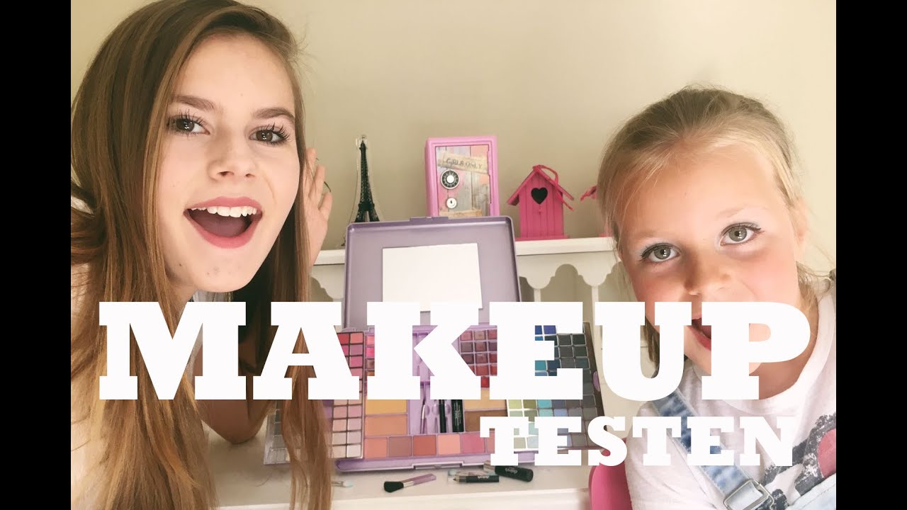 DIN(G)SDAG TEST - KINDER MAKE UP UITTESTEN OP MIJN ZUSJE