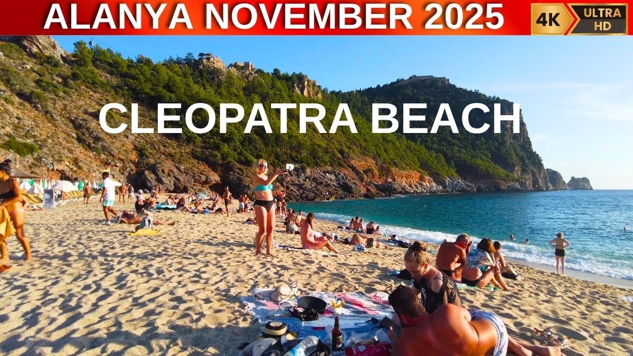 Alanya Ceopatra beach & Saray street tour 2025 ! alanya antalya turkey holiday turkey travel 4k