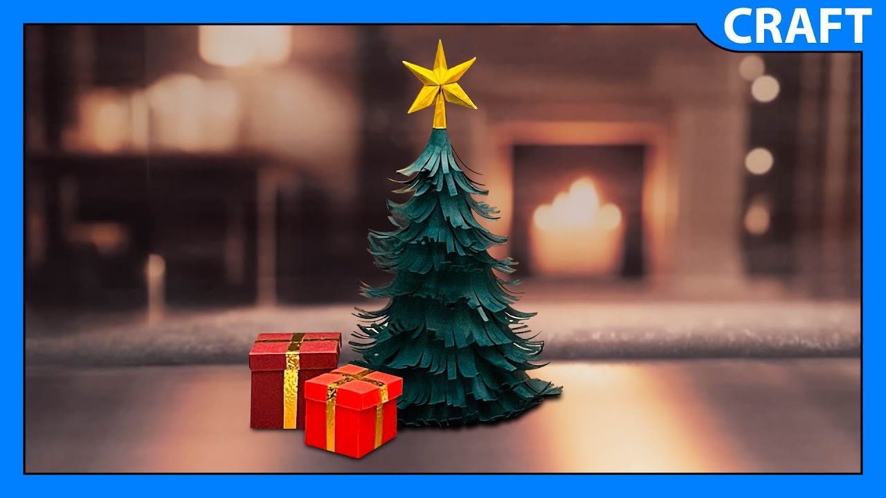 How to make a 3D Paper Christmas Tree | Christmas Decorations